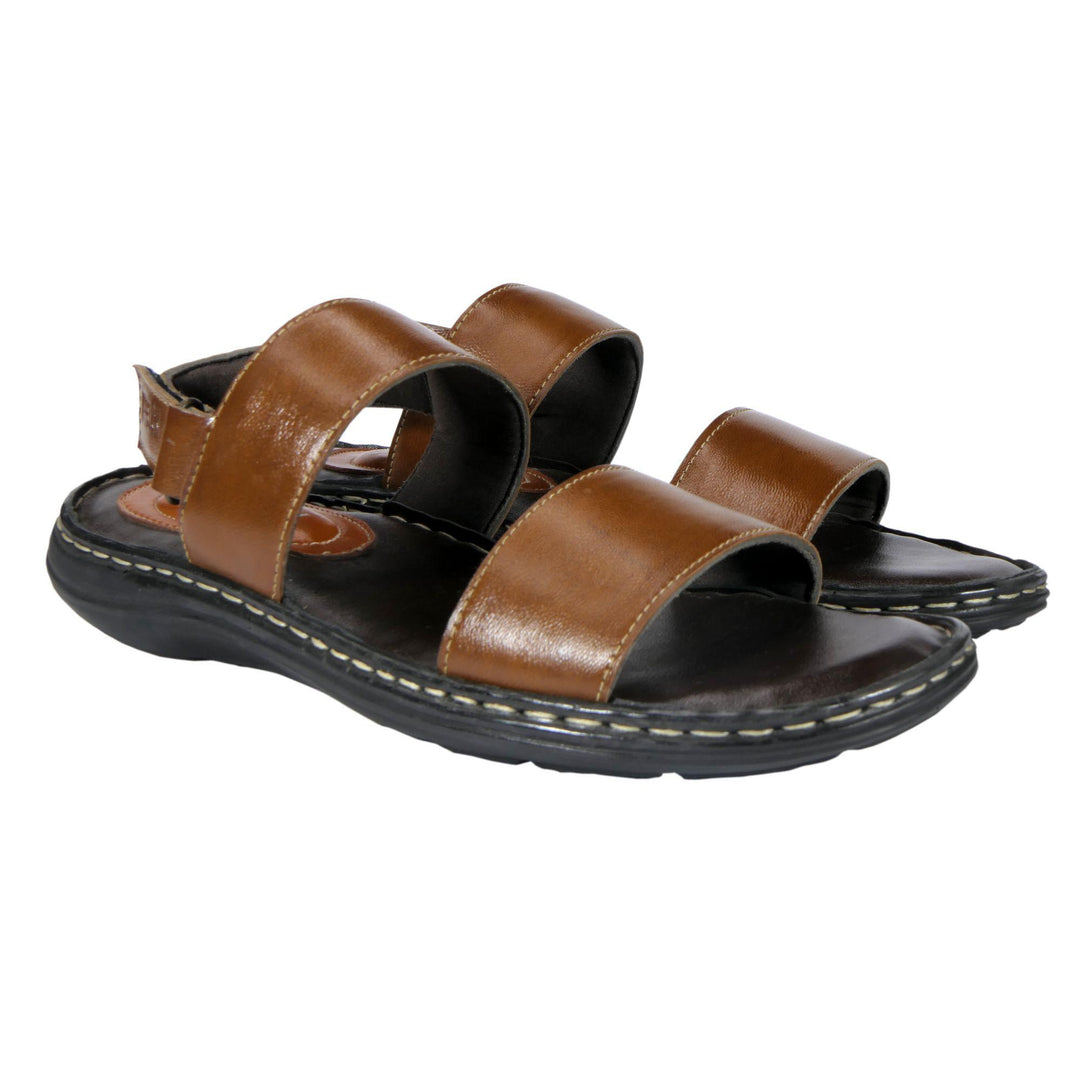 Brown Color AM PM Men's Daily wear Leather Sandals