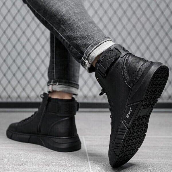 Black Color Mens Casual Boots