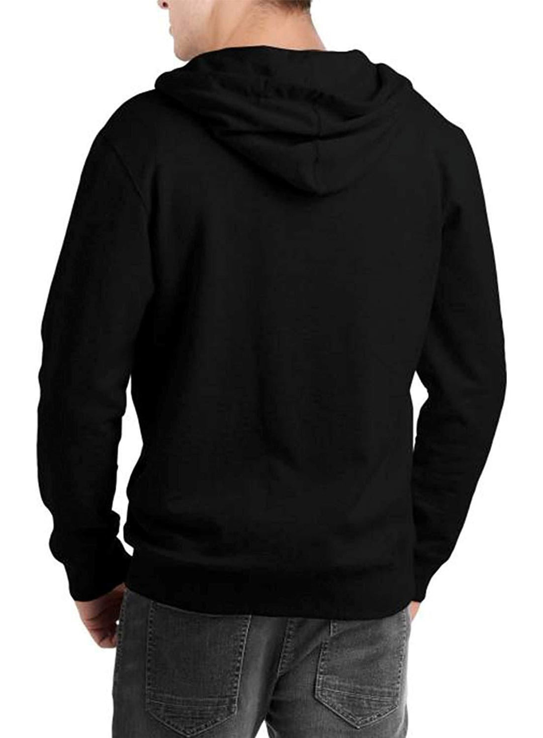 Black Fleece Solid  Full Sleeves Jacket