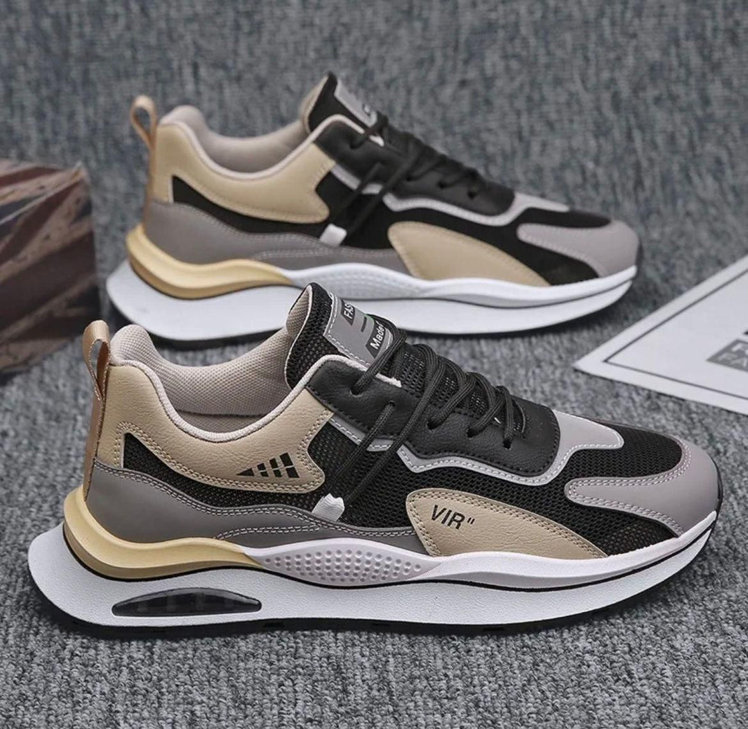 Beige Color Men Stylish Lightweight Casual Shoes