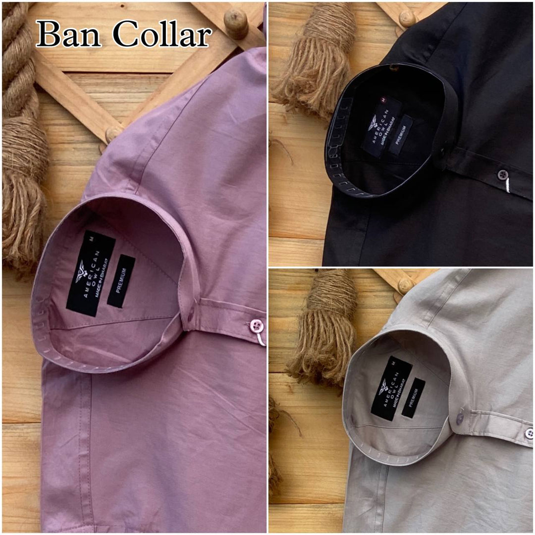 Ban coller Plan shirts For Men